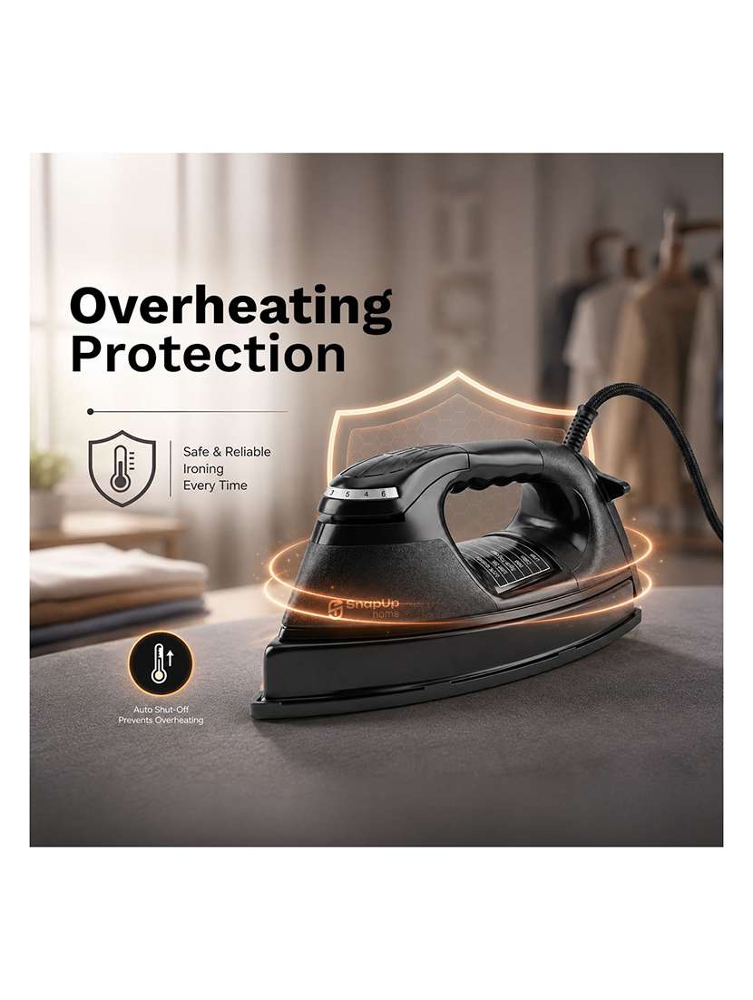 snapup home heavyup dry iron plancha 1000w - 22639545 -  Standard Image - 10