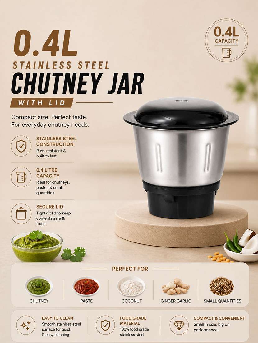 snapup home apex+ mixer grinder 750w 3 jar hybrid - 22639548 -  Standard Image - 3