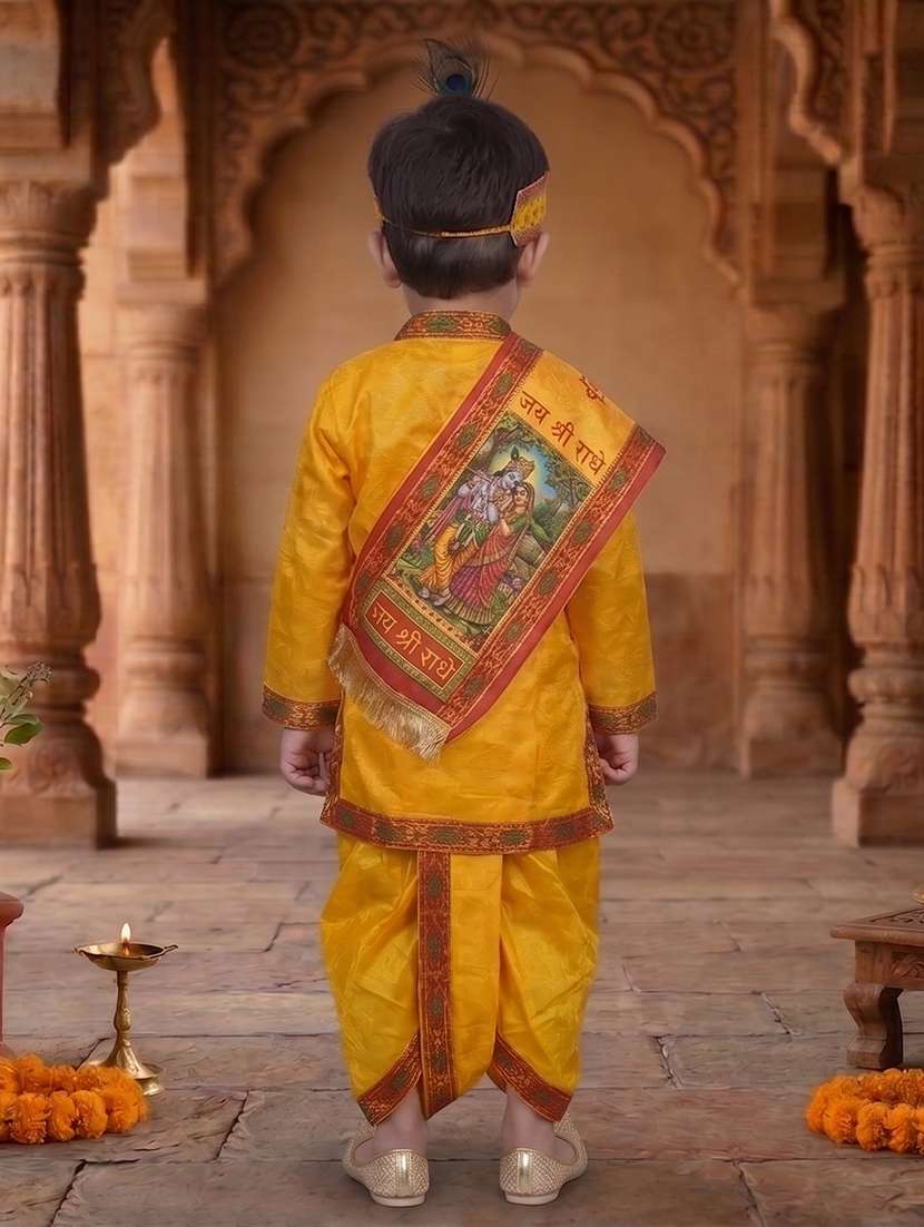 kids printed long sleeves krishna costume - 22639556 -  Standard Image - 3