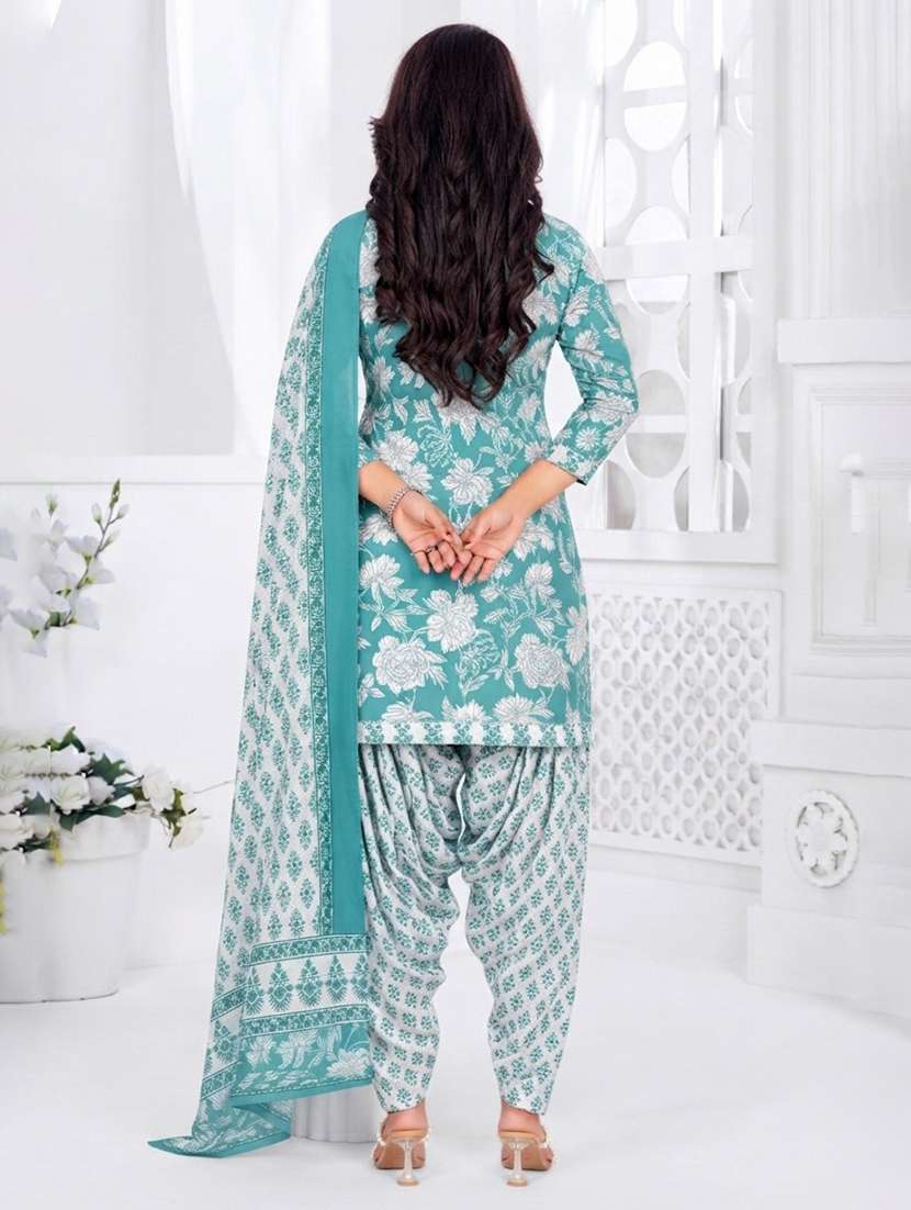 Women Printed Three Quarter Sleeve Kurta Pant With Dupatta Set - 22640339 -  Standard Image - 3