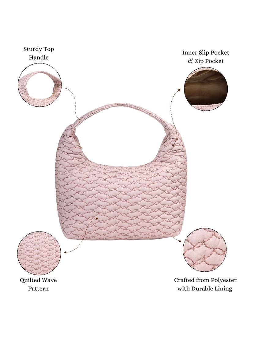 Women Textured Shoulder Handbag - 22642549 -  Standard Image - 5
