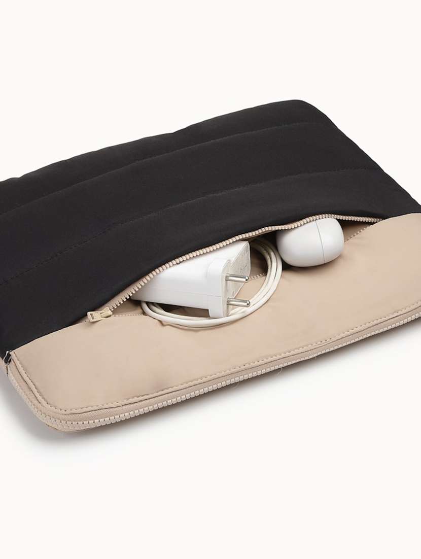 Black Polyester Zip Laptop Sleeve - 22642551 -  Standard Image - 3
