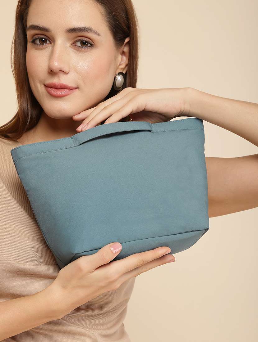 Women Solid Zip Closure Regular Pouch - 22642586 -  Standard Image - 3