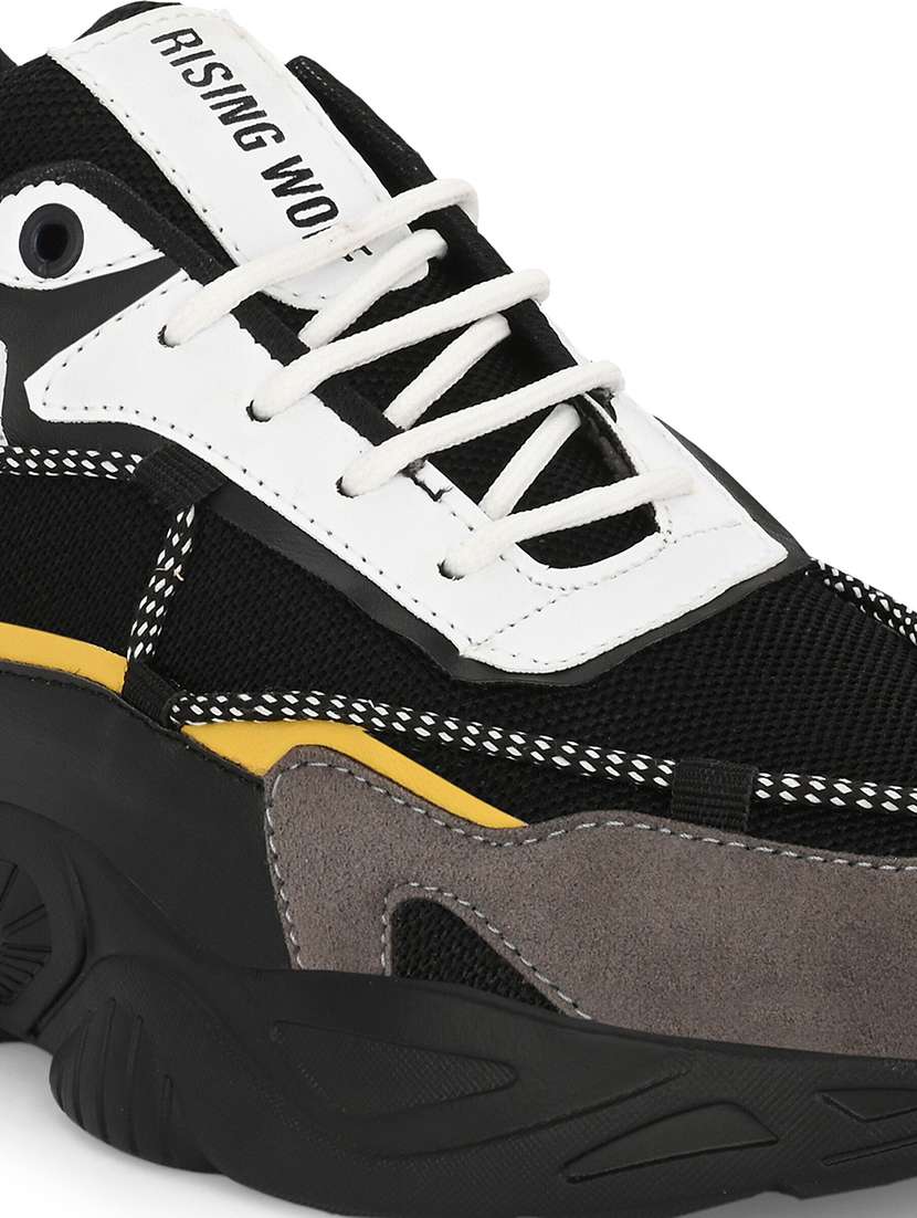 men colourblocked lace up casual shoes - 22657669 -  Standard Image - 3