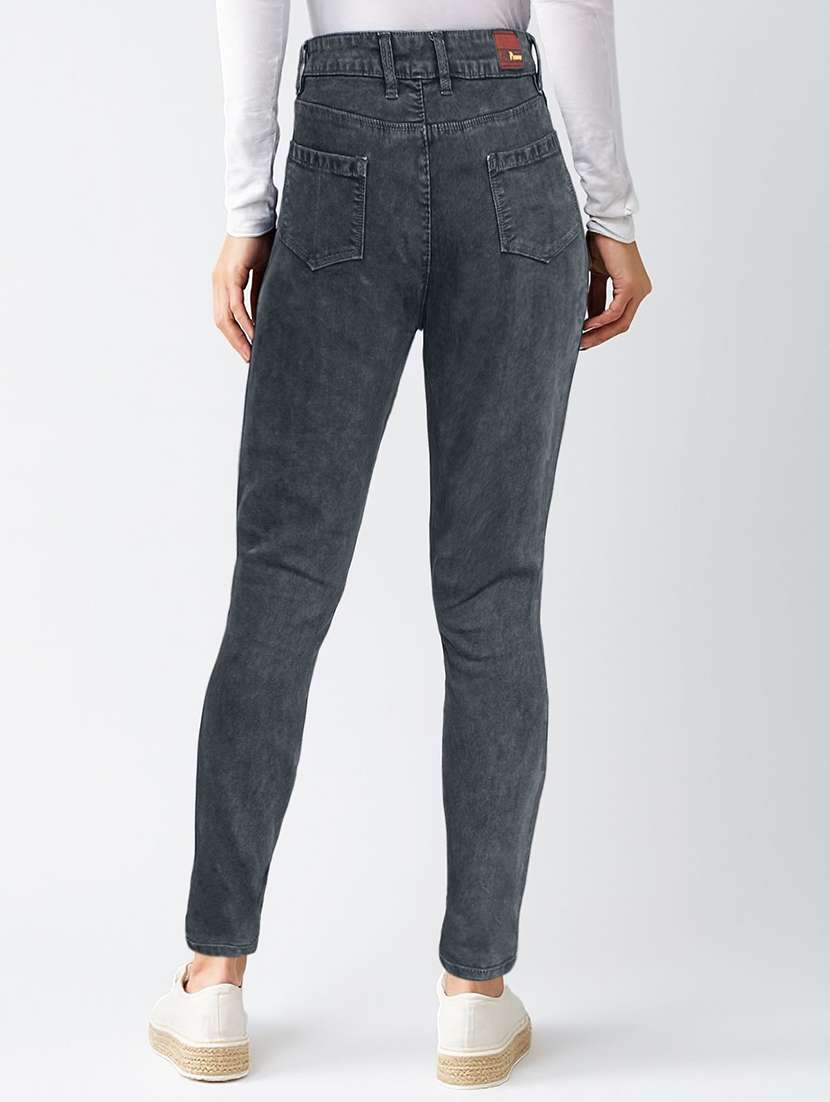 women washed high rise slim fit jeans - 22658427 -  Standard Image - 3