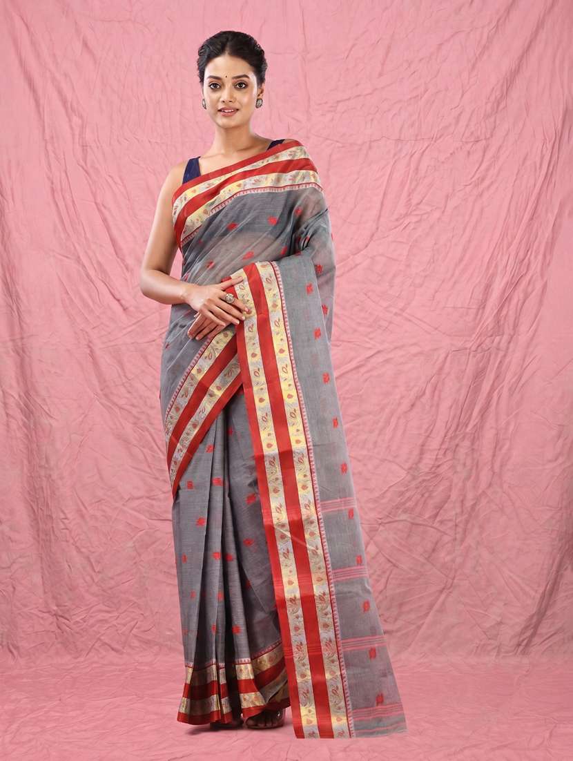 women self design tant saree