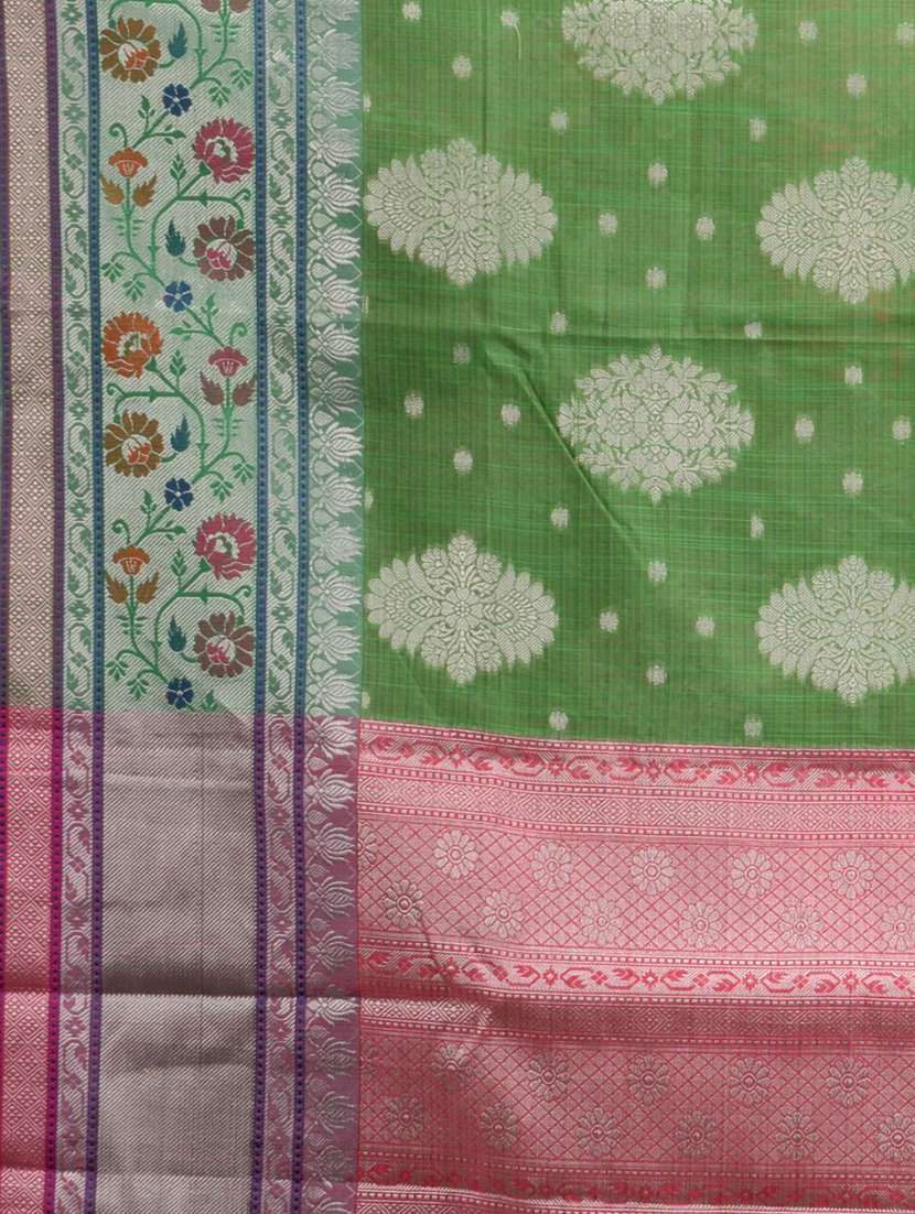 Women Self Design Bordered Saree With Blouse - 22658902 -  Standard Image - 3