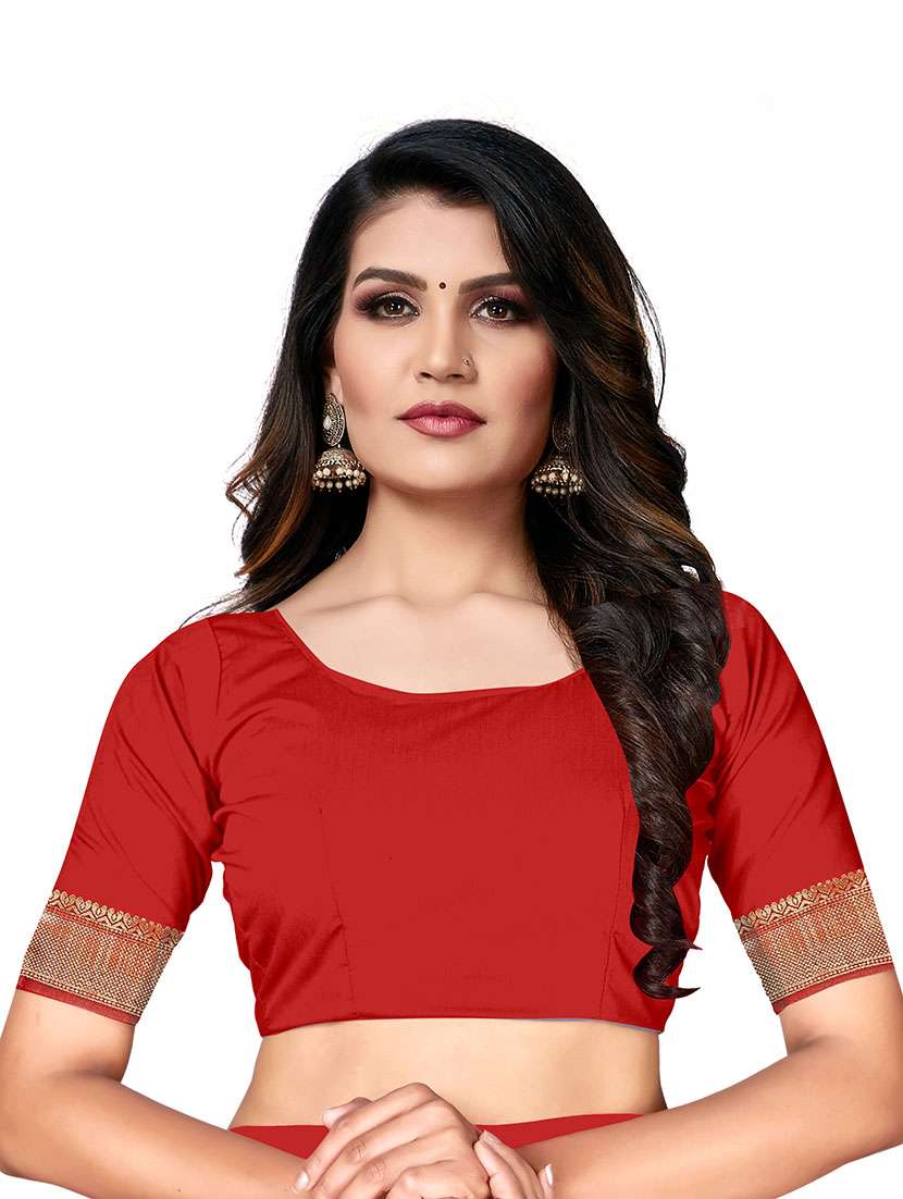 Women Self Design Banarasi Saree With Blouse - 22660357 -  Standard Image - 5