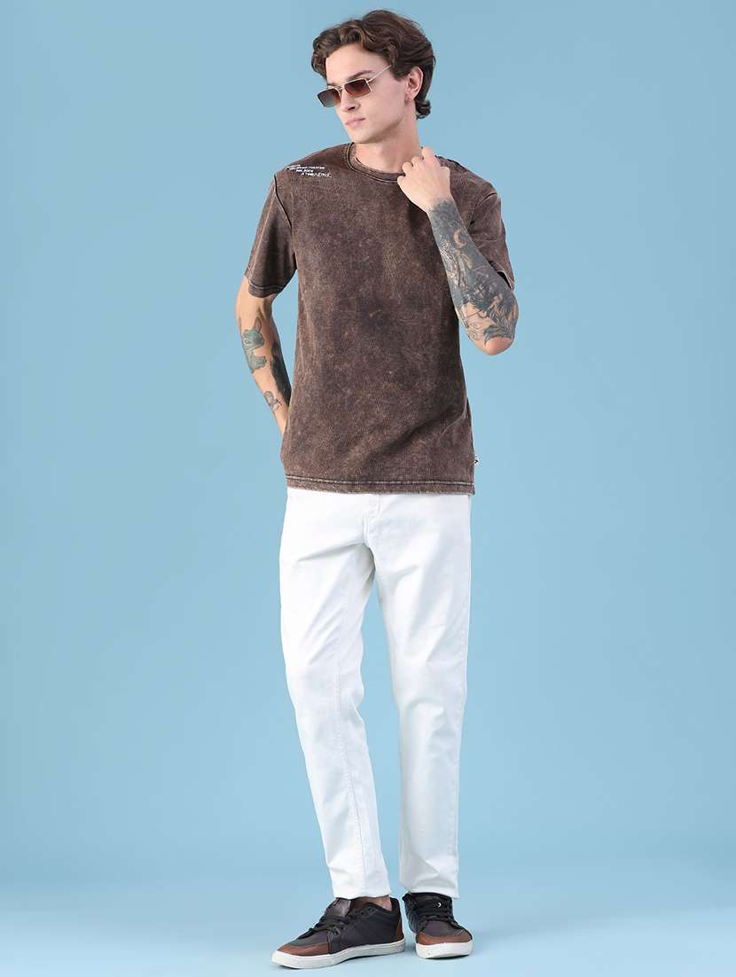 Men Printed Short Sleeve Regular Fit T-shirt - 22661493 -  Standard Image - 5