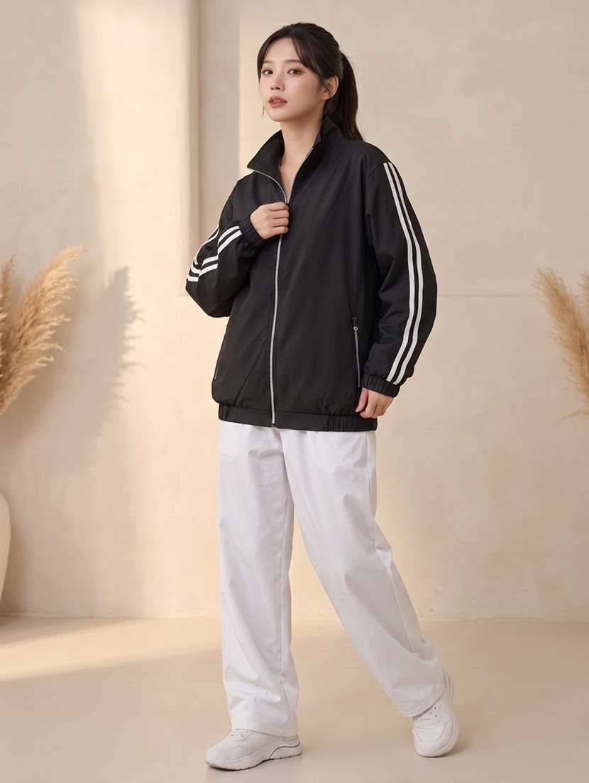 Women Tapered Long Sleeve Bomber Jacket - 22661993 -  Standard Image - 3