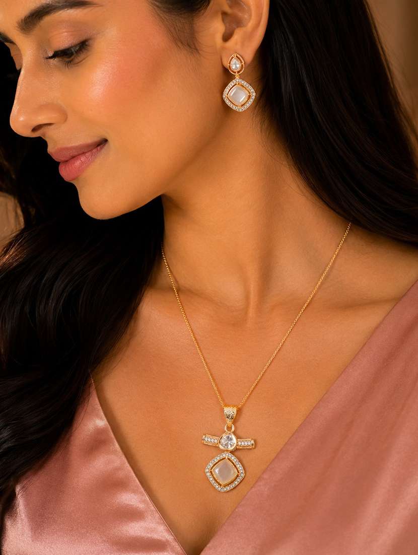 Opal Touch Ornate Elegance Gold Plated Locket Set - 22662139 -  Standard Image - 3