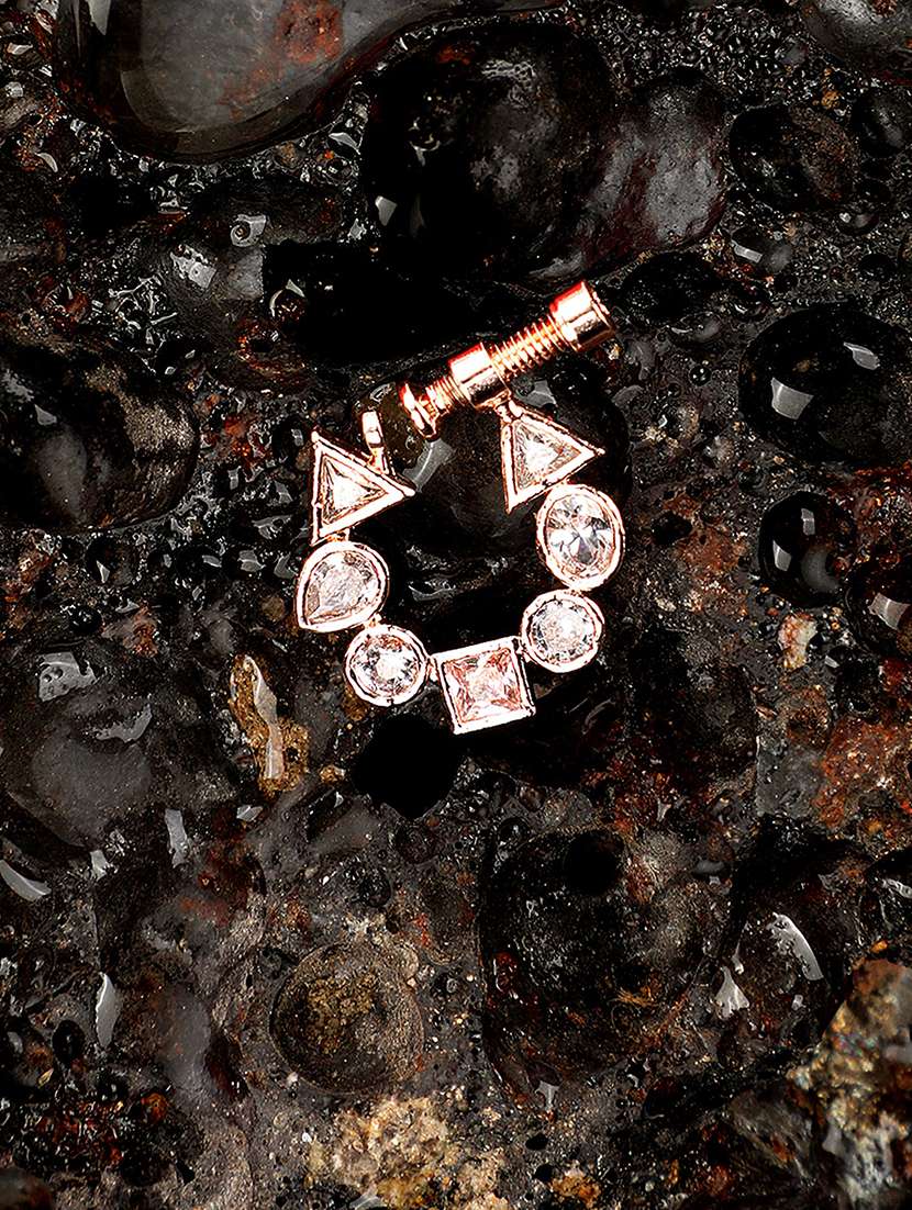 fashion jewellery rose gold cz stone naath