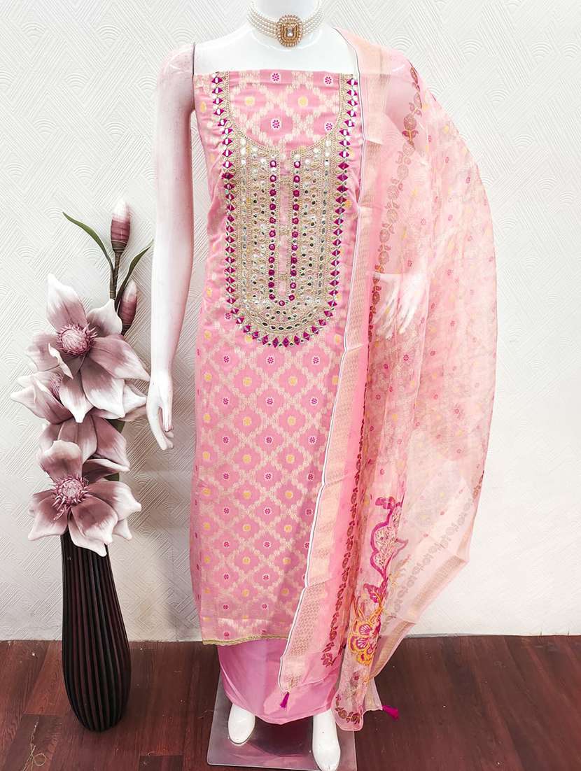 women self design unstitched suit set - 22662295 -  Standard Image - 3