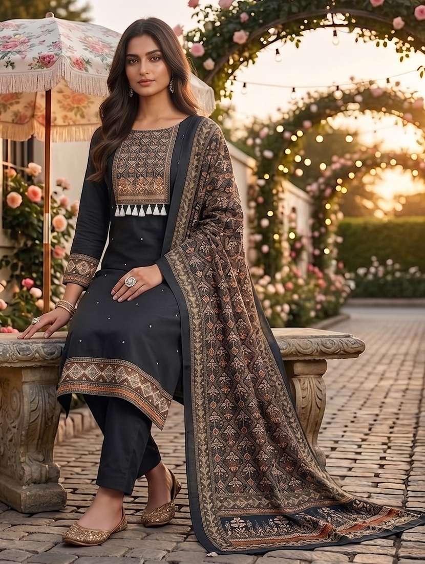 women printed unstitched suit set - 22662416 -  Standard Image - 3