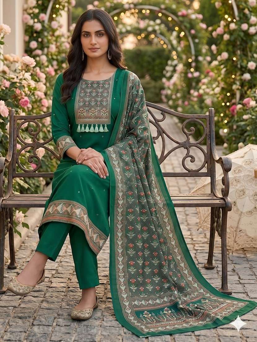 women printed unstitched suit set - 22662418 -  Standard Image - 3