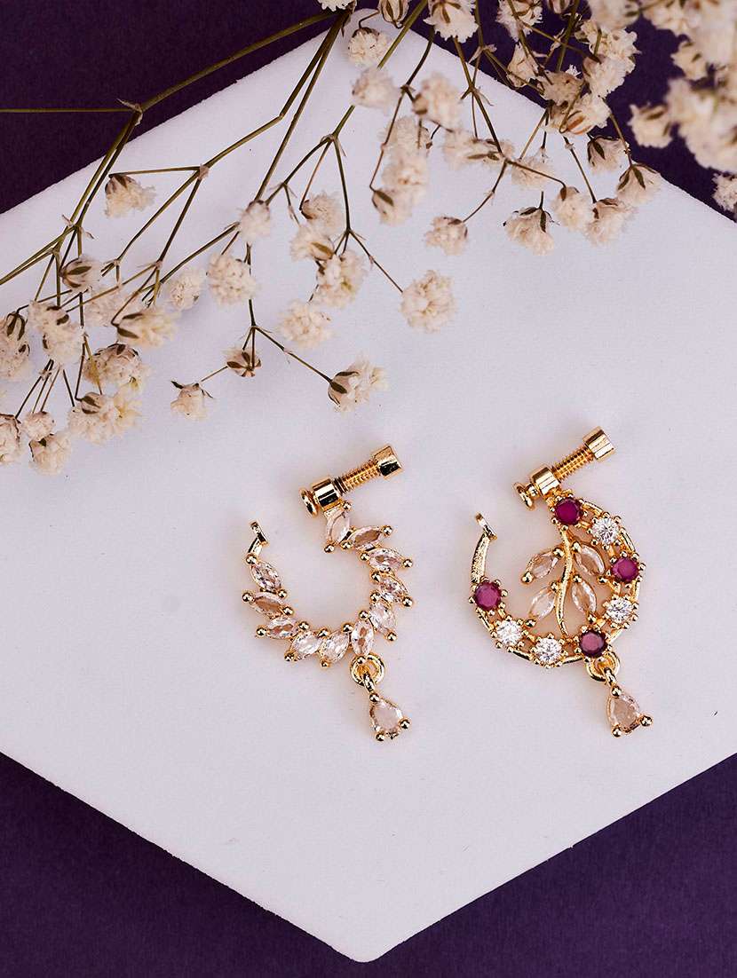 floral gold plated combo naath