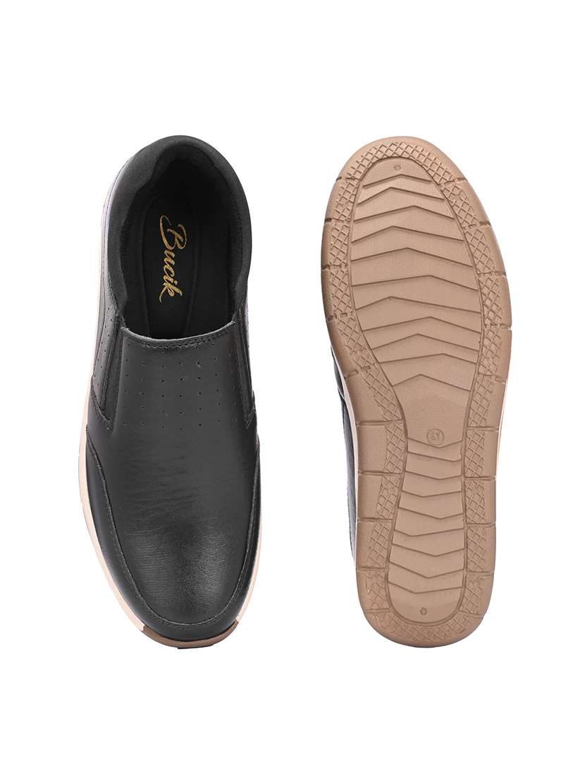 Men Solid Slip On Casual Shoes - 22662490 -  Standard Image - 5