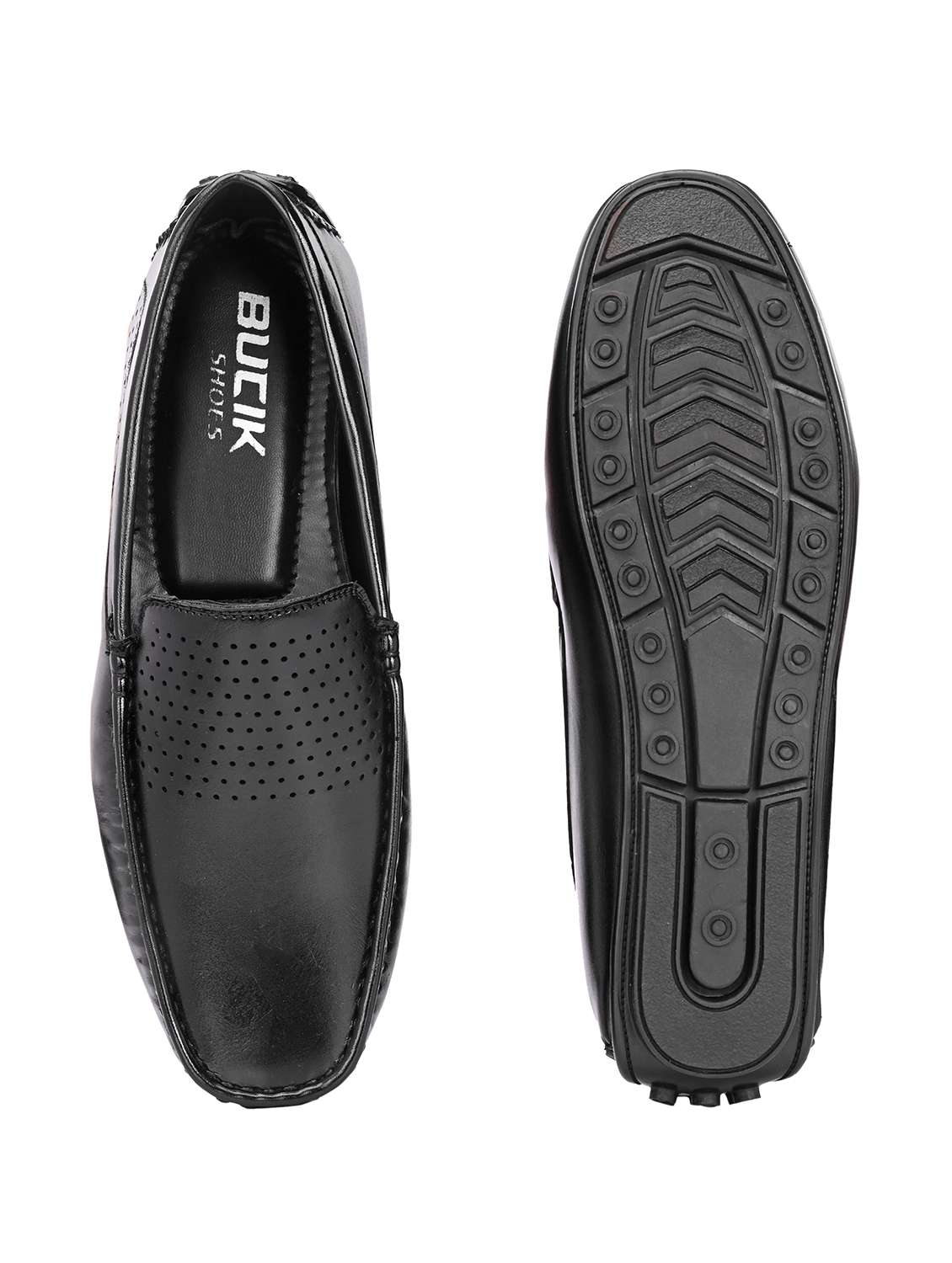 Men Textured Slip On Loafer - 22662510 -  Standard Image - 5