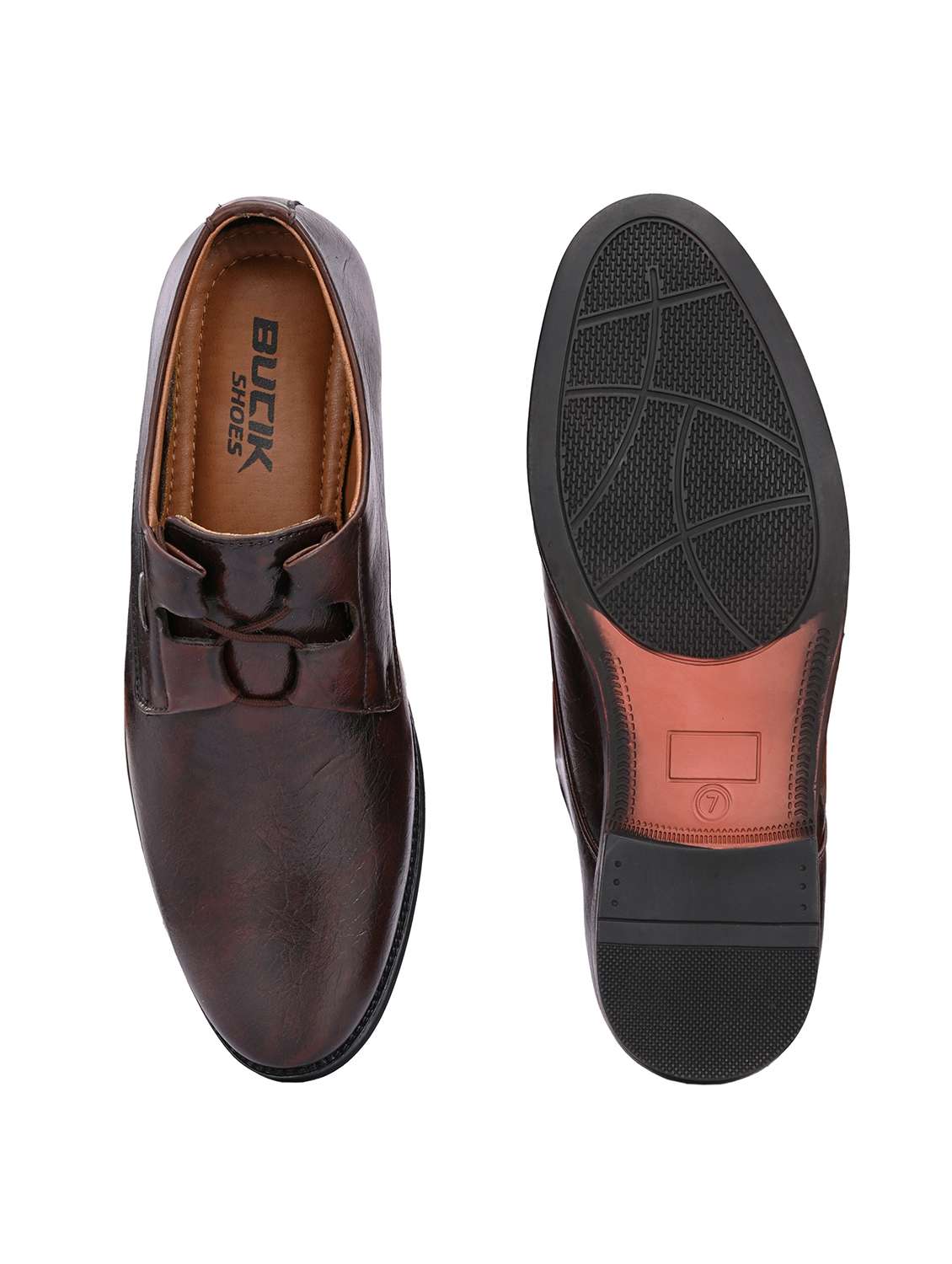 Men Solid Slip On Formal Shoes - 22662538 -  Standard Image - 5