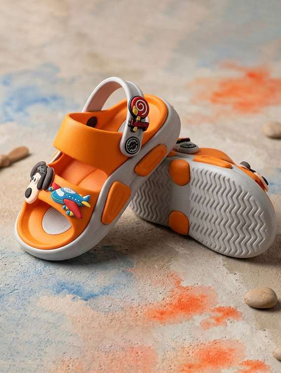 unisex embellished back strap sandal