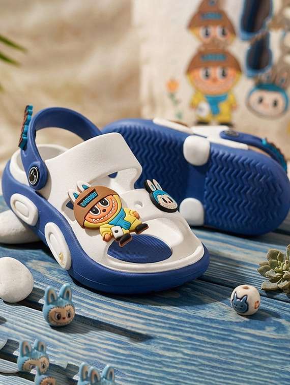 unisex embellished back strap sandal