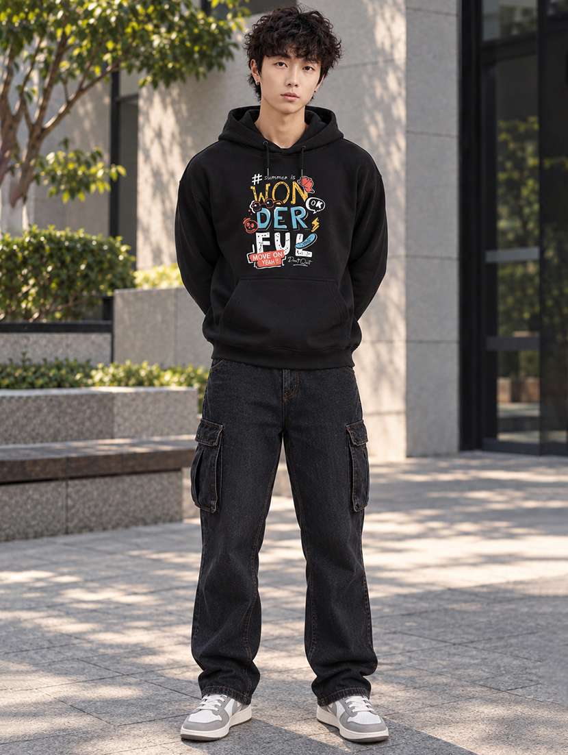 Men Printed Short Sleeves Oversized T-shirt - 22663584 -  Standard Image - 3