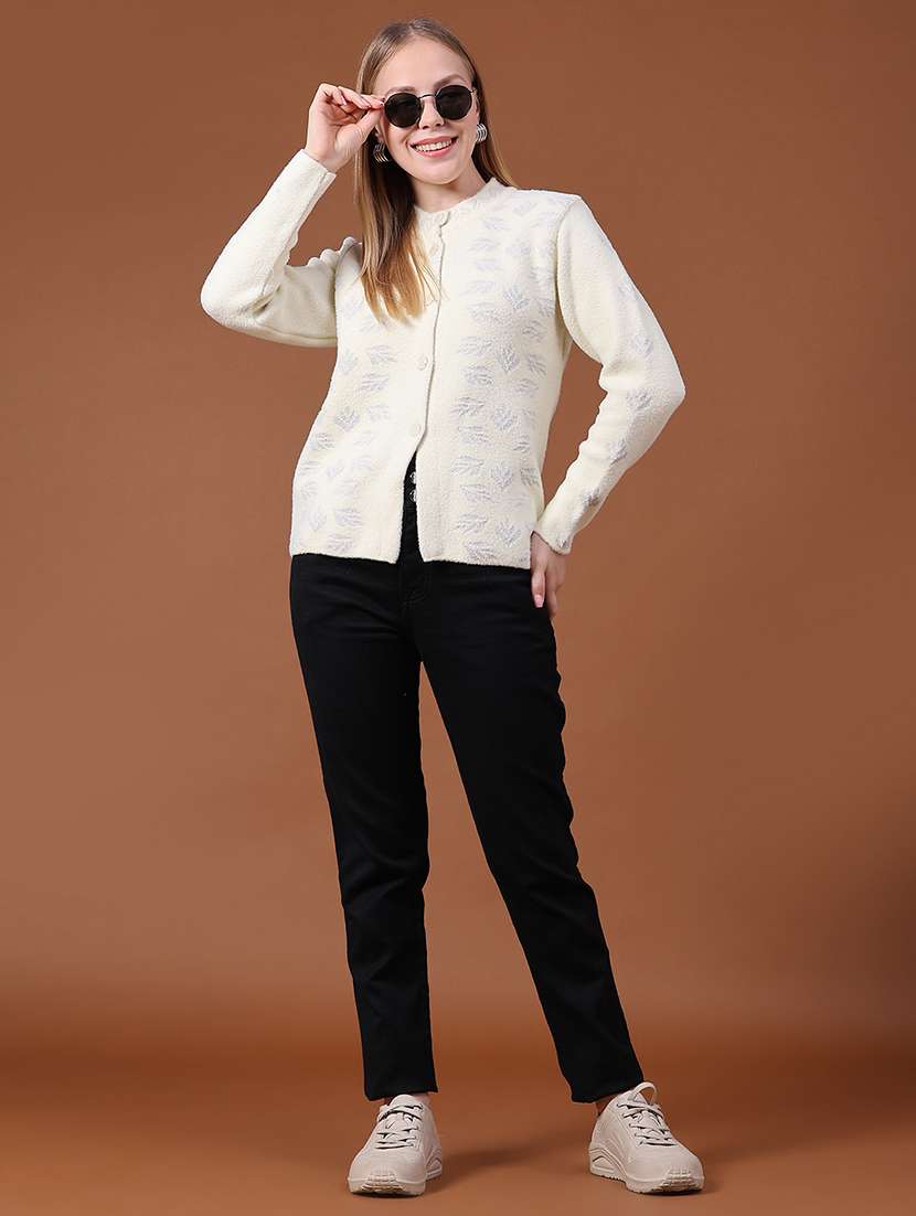 Women Slef Design Long Sleeves Cardigan - 22663856 -  Standard Image - 5