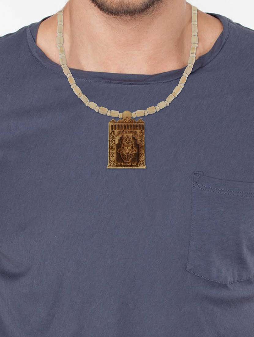 Women Brown Wooden Long Necklace - 22663944 -  Standard Image - 3
