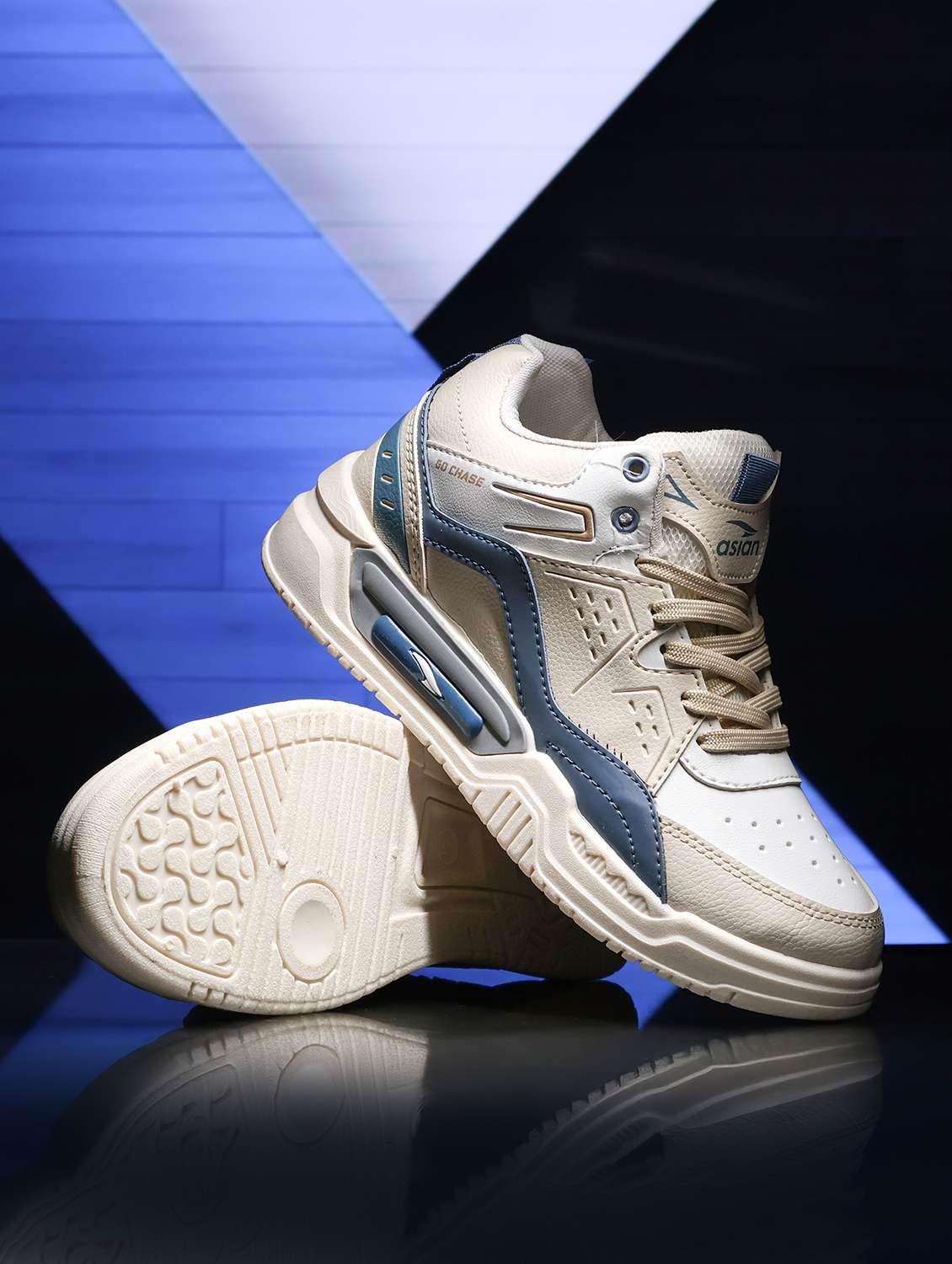men colourblocked lace up sneaker