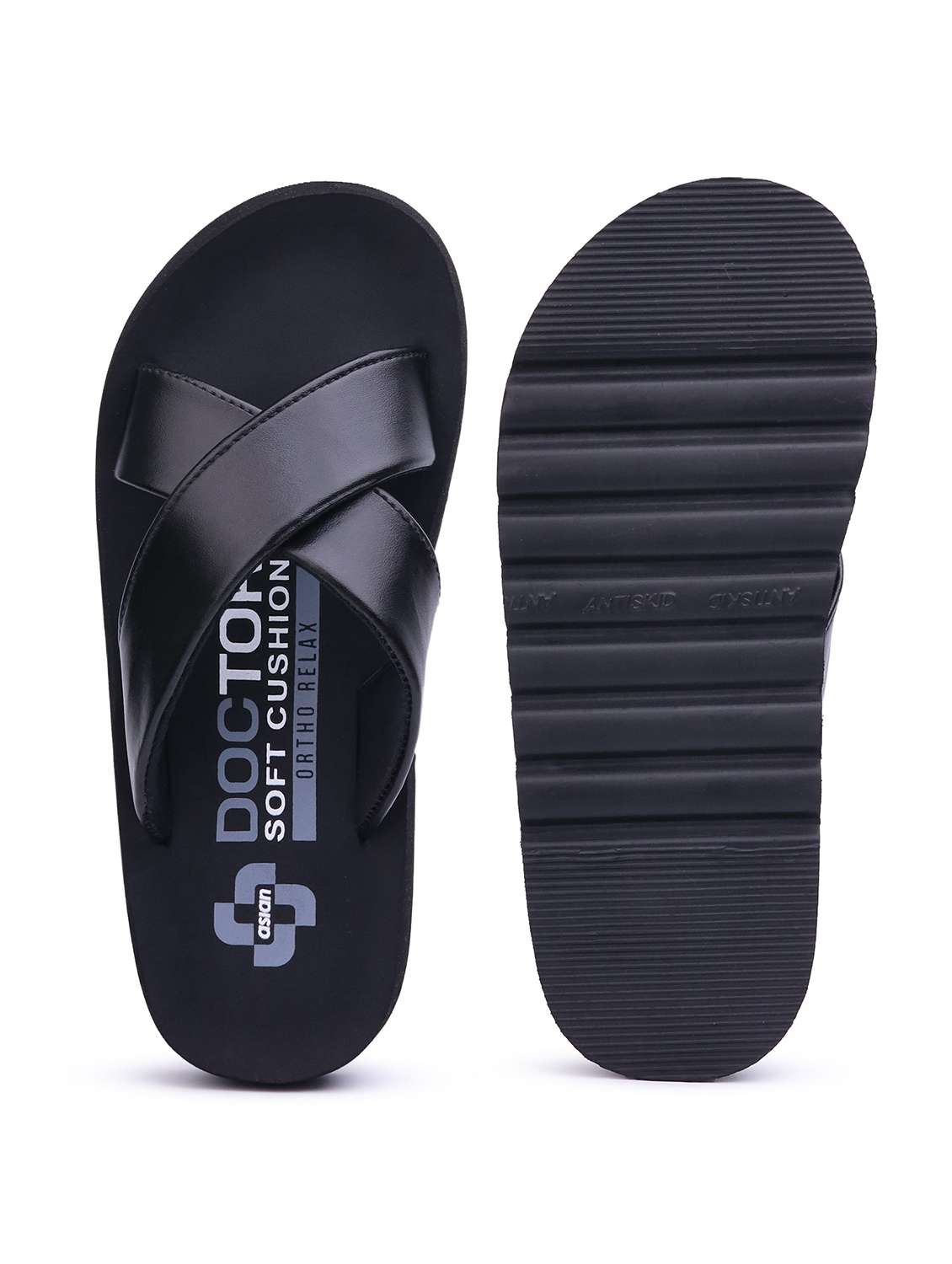 Men Solid Slip On Slider - 22664406 -  Standard Image - 5