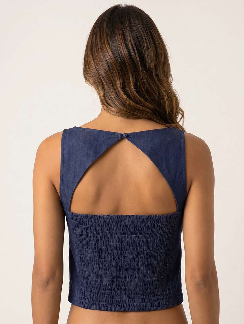 Women Solid Sleeveless Regular Top - 22665132 -  Standard Image - 3