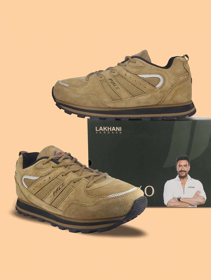 men solid lace up sport shoe