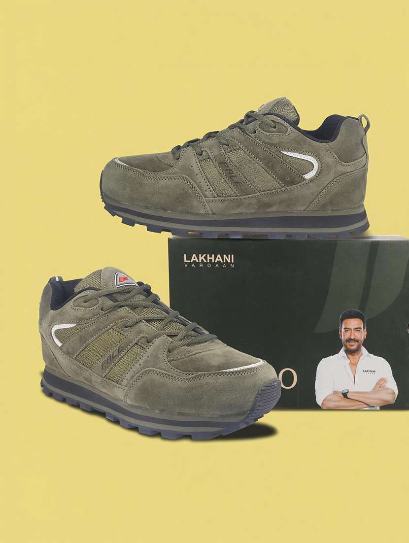 men solid lace up sport shoe