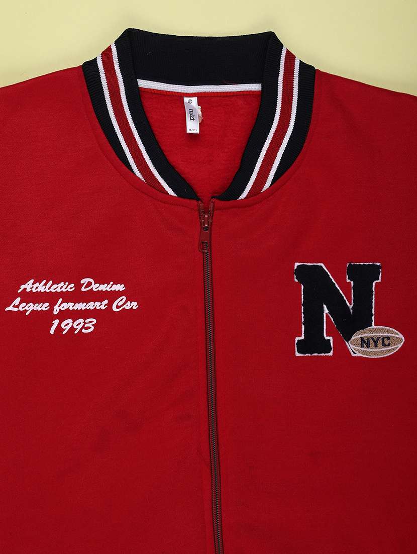 Boys Colourblocked Long Sleeves Varsity Jacket - 22686038 -  Standard Image - 3