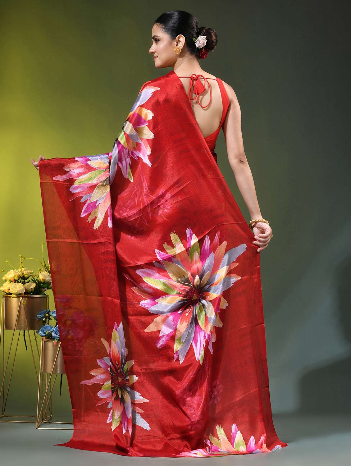 women printed casual wear saree - 22686174 -  Standard Image - 3