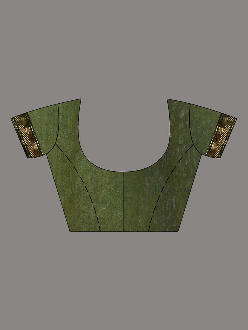 women solid with bordered saree with blouse - 22686242 -  Standard Image - 5
