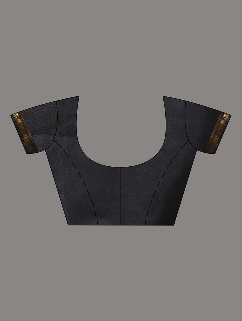 women solid with bordered saree with blouse - 22686249 -  Standard Image - 5