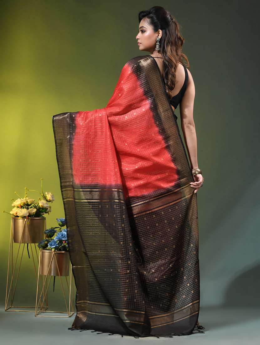 women self design bordered saree with blouse - 22686257 -  Standard Image - 3