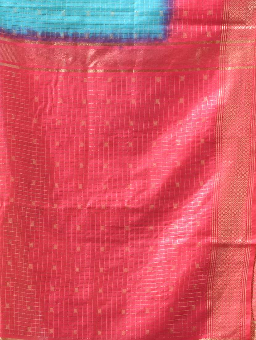 Women Self Design Handloom Saree With Blouse - 22686258 -  Standard Image - 5