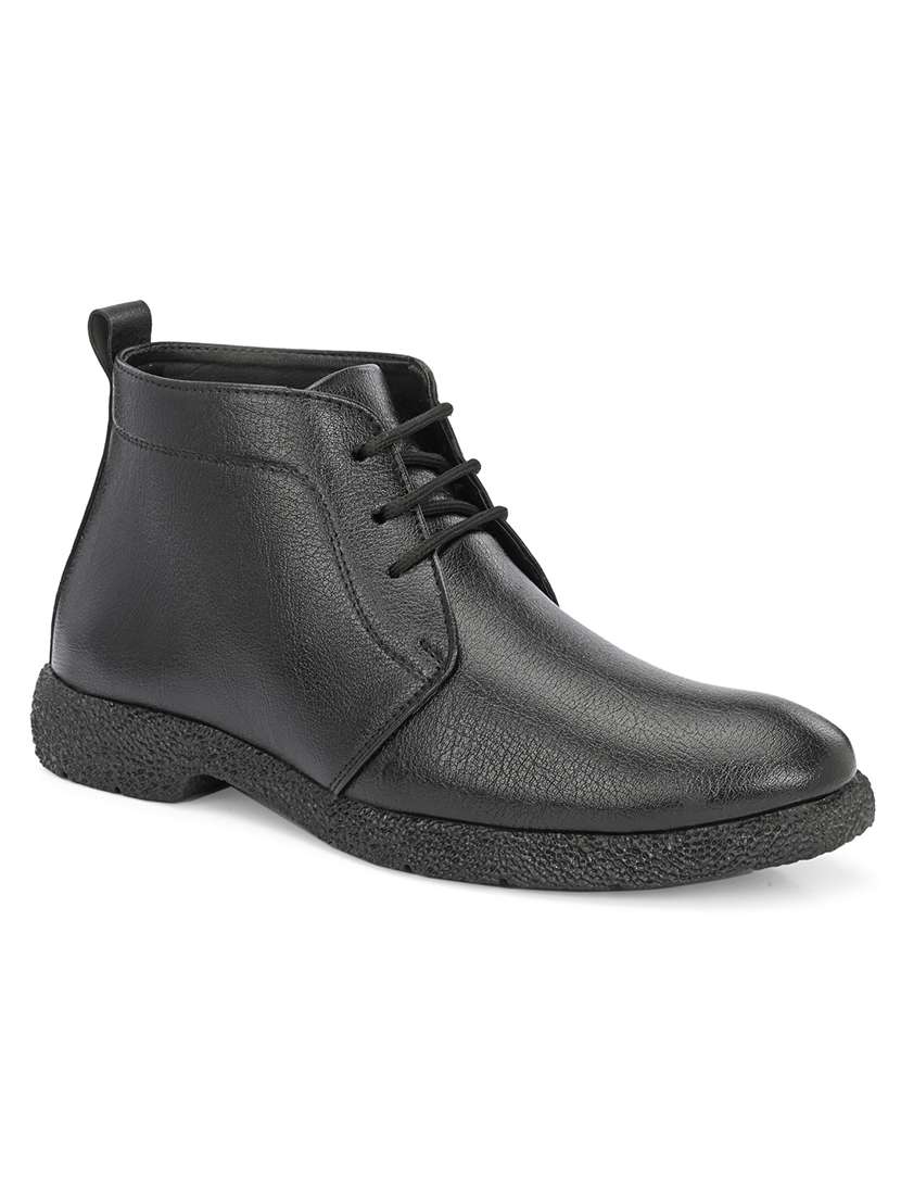 Men Solid Lace Up High Ankle Boots - 22686881 -  Standard Image - 3