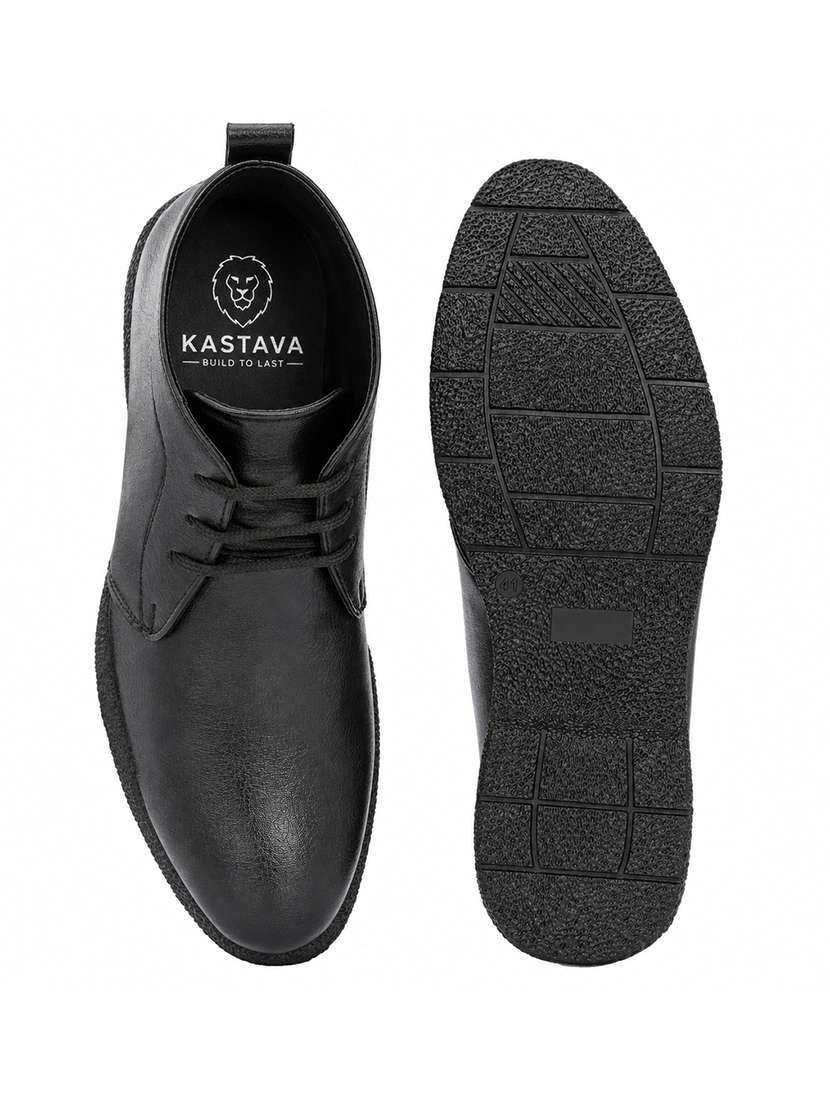 Men Solid Lace Up High Ankle Boots - 22686881 -  Standard Image - 5