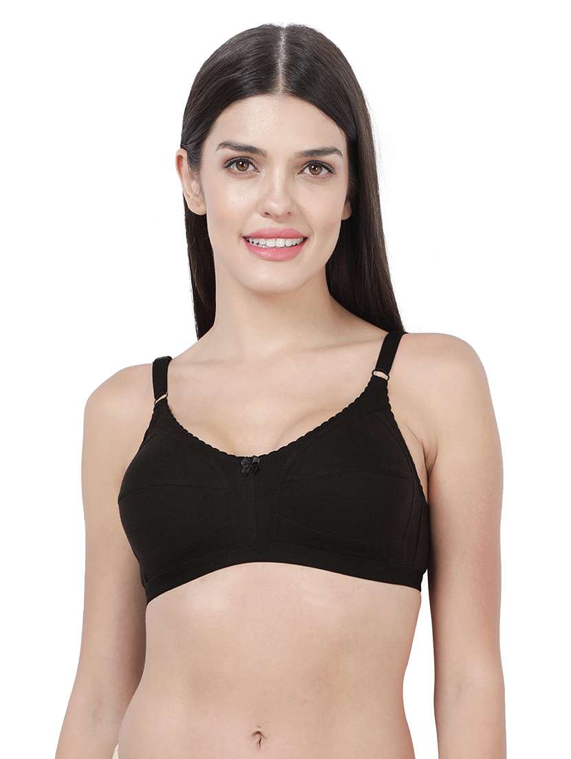 women solid full coverage regular bra
