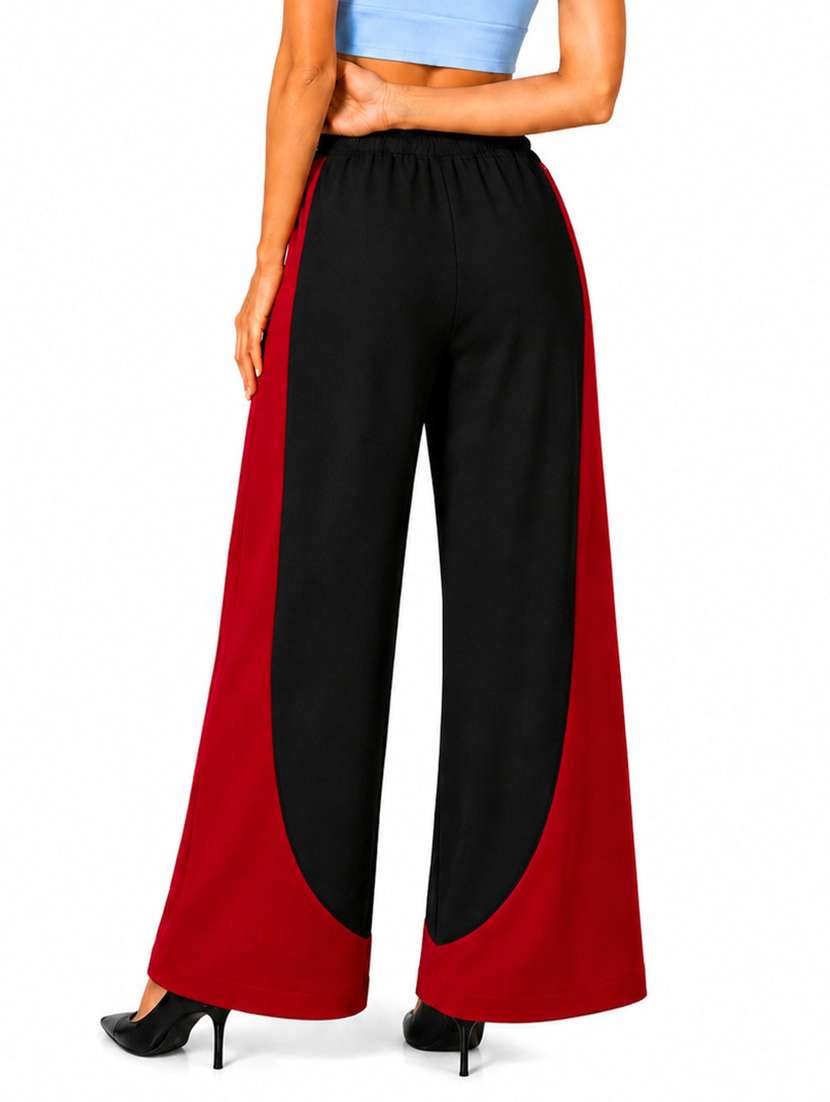 Women Colourblocked High Rise Regular Track Pant - 22687024 -  Standard Image - 3