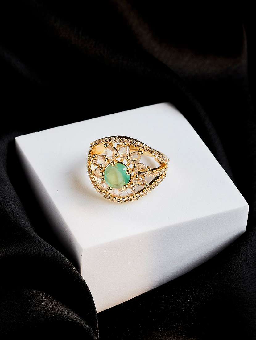 women royal empress gold plated ring