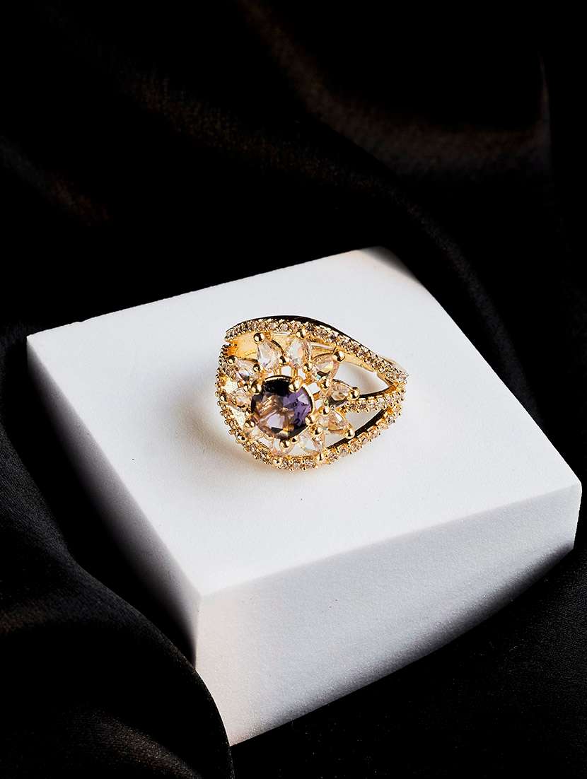 women royal empress gold plated ring