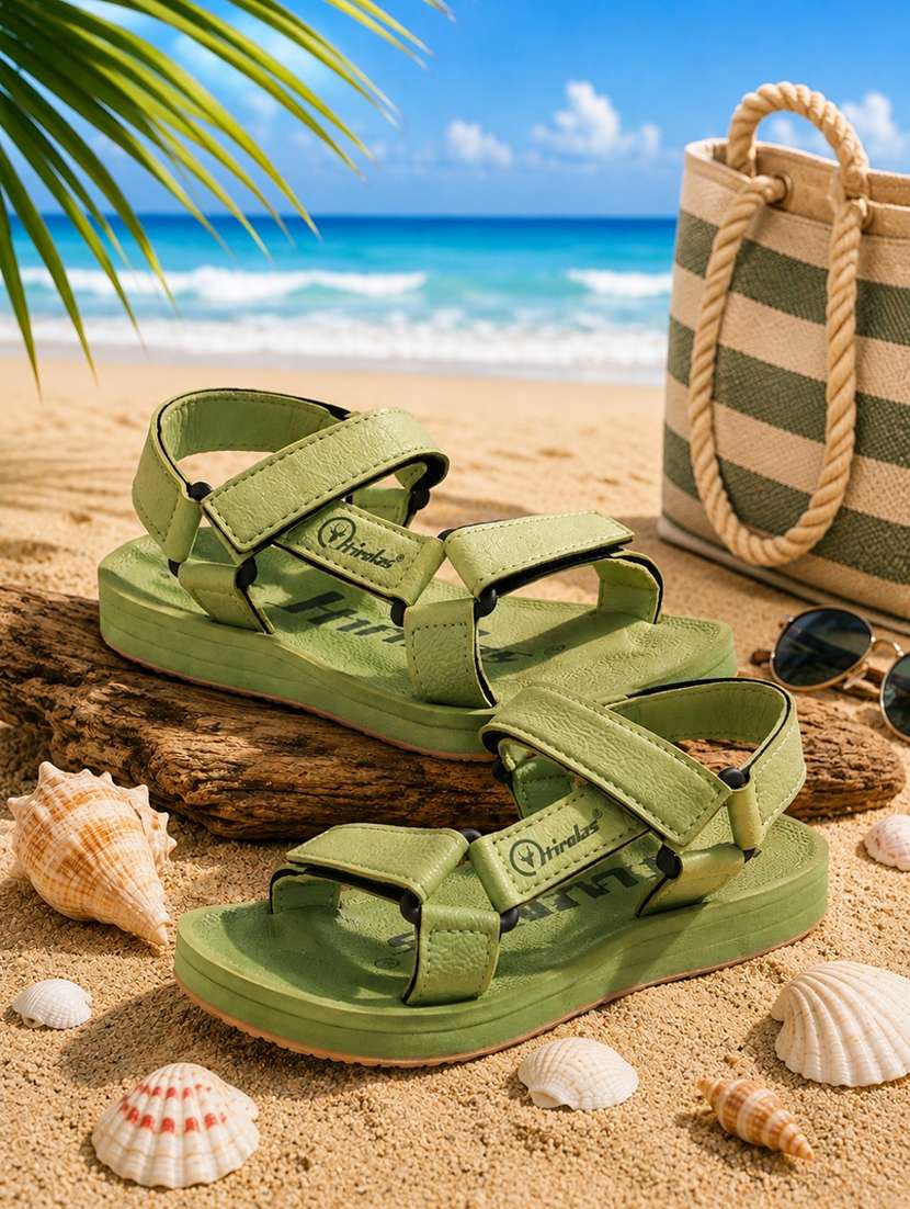 women solid back strap sandal