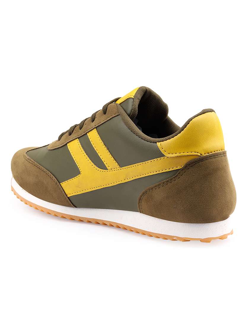 Men Green Lace Up Sneaker - 22687626 -  Standard Image - 3