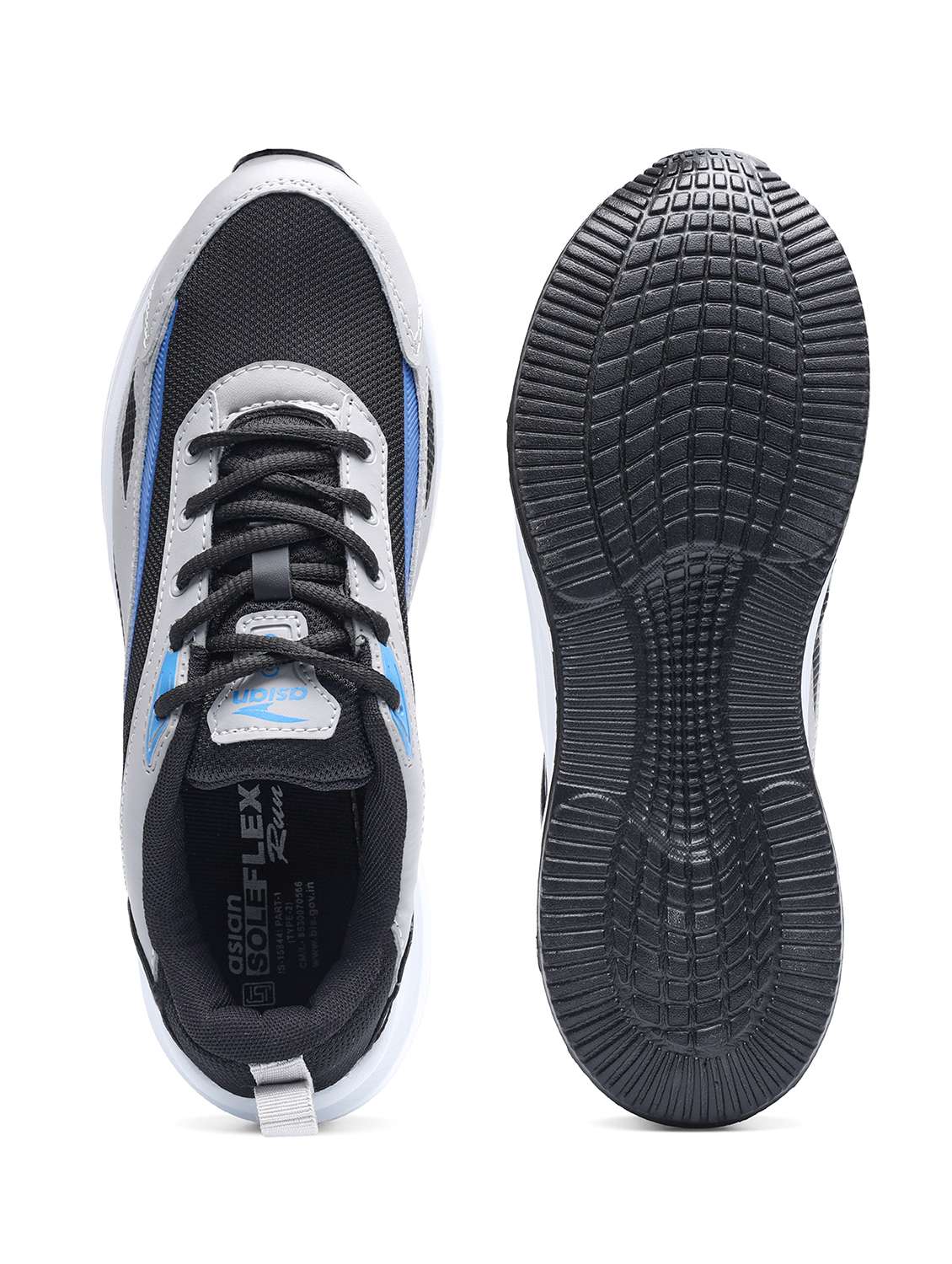 men textured lace up sports shoes - 22687722 -  Standard Image - 5