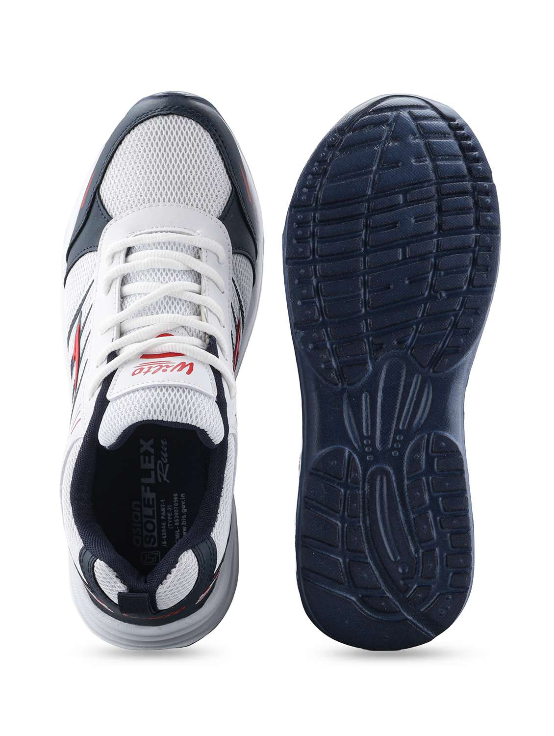 Men Textured Lace Up Sports Shoes - 22687728 -  Standard Image - 5