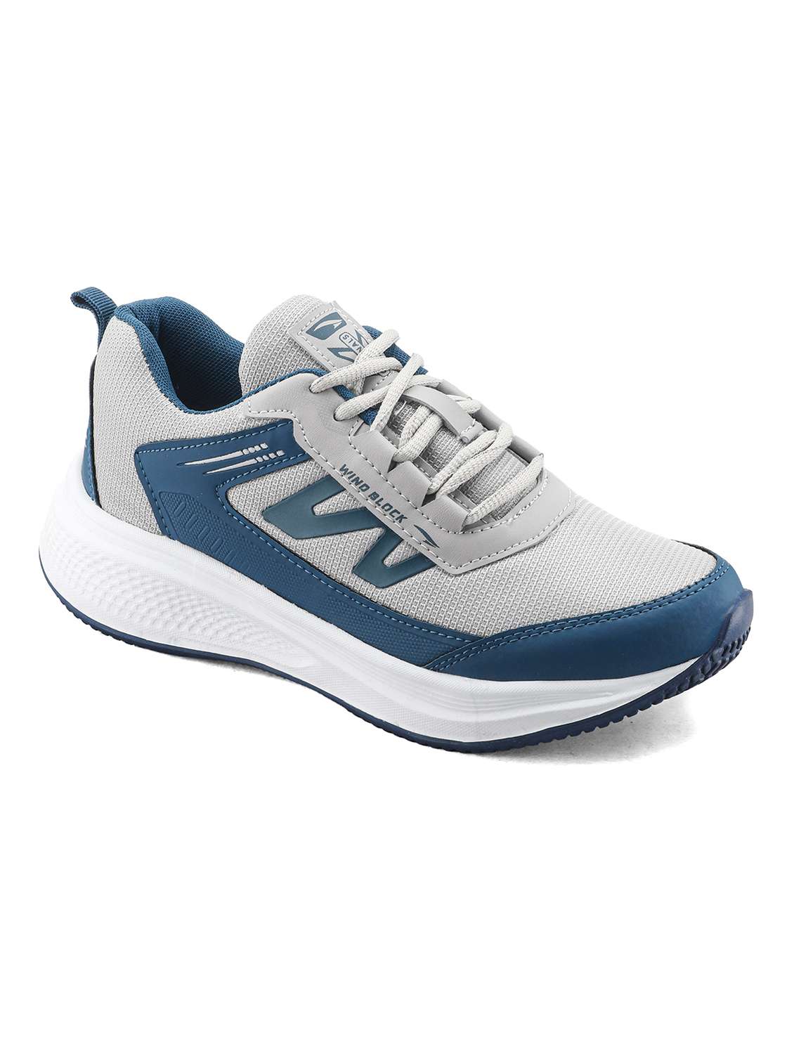 men textured lace up sports shoes
